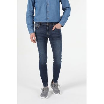 Blugi skinny cu talie joasa