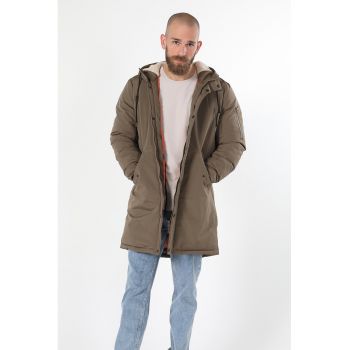 Geaca parka regular fit cu gluga ajustabila