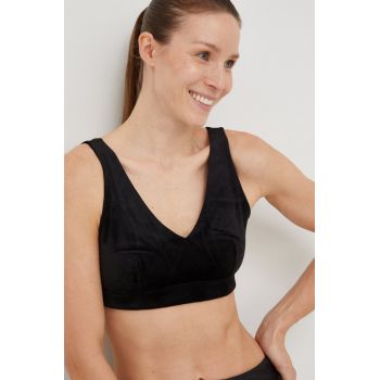 Dkny sutien culoarea negru, neted ieftin