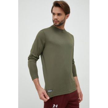 Under Armour mânecă lungă de antrenament Tactical culoarea verde, neted