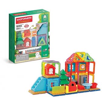 Set de construit Magformers- Casa Milo, 33 piese