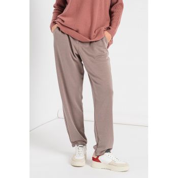 Pantaloni sport relaxed fit din amestec de modal