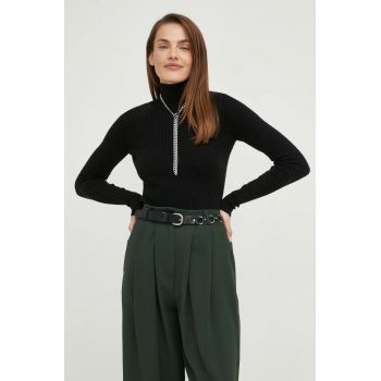 Answear Lab pulover femei, culoarea gri, light, cu turtleneck