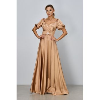 Rochie Night Diva Caramel