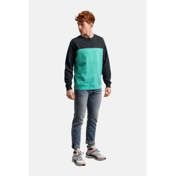 Bluza sport unisex cu model colorblock - 1430-K