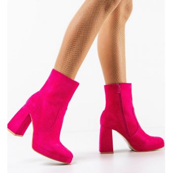 Botine dama Abbey Fuchsia