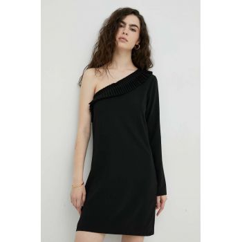 The Kooples rochie culoarea negru, mini, drept