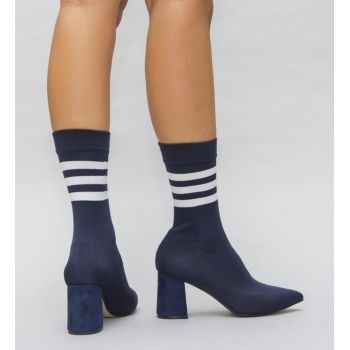 Botine Stil Bleumarin la reducere