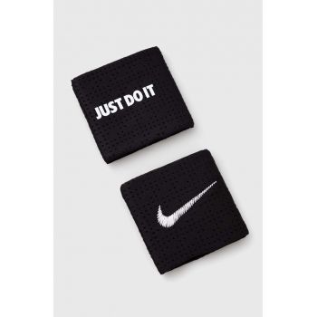 Nike brățări 2-pack culoarea negru