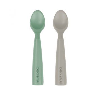 Set Lingurite Minikoioi Premium Silicon River Green Powder Grey