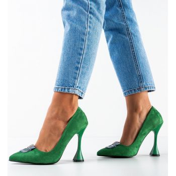 Pantofi dama Provok Verde 3