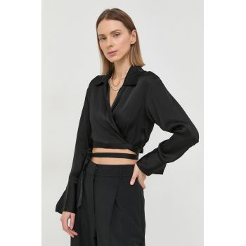 Herskind bluza Zikka femei, culoarea negru, neted