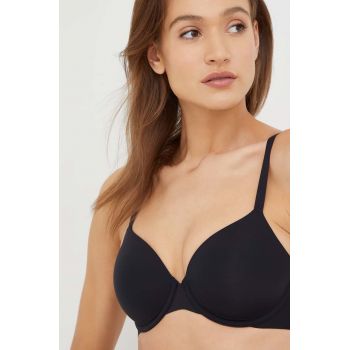 Dkny sutien culoarea negru, neted