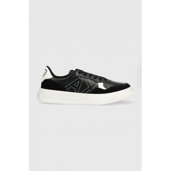 Armani Exchange sneakers , culoarea negru