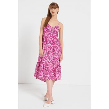 Rochie midi cu bretele ajustabile la reducere