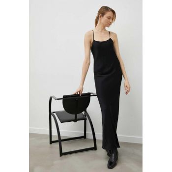 Herskind rochie culoarea negru, maxi, drept