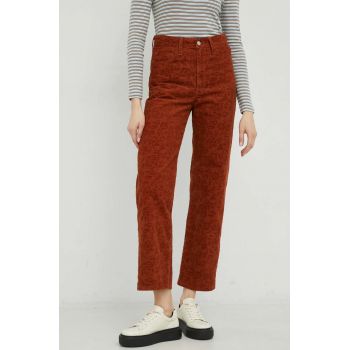 Levi's pantaloni de catifea cord femei high waist