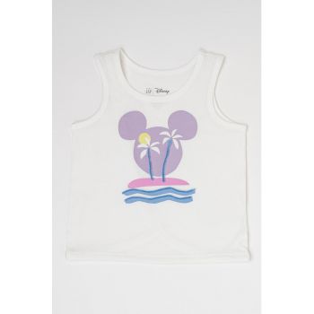 Top de bumbac organic cu Minnie Mouse