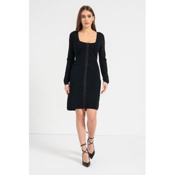 Rochie mini cu aspect striat