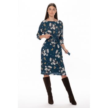 Rochie midi cu model floral Misha la reducere