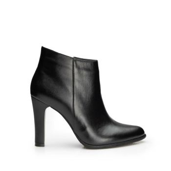 Botine elegante damă din piele naturală - 9227 Negru box