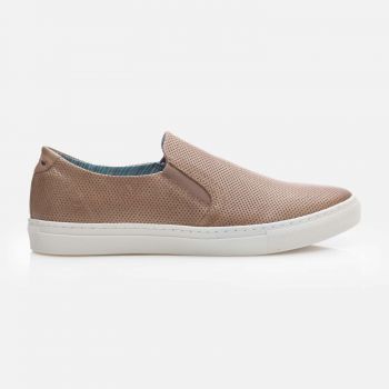 Mocasini bărbați din piele naturală - 26708 Taupe Box