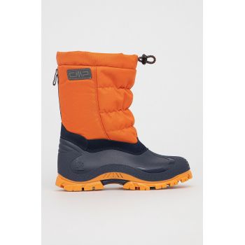 CMP cizme de iarna copii KIDS HANKI 2.0 SNOW BOOTS culoarea portocaliu