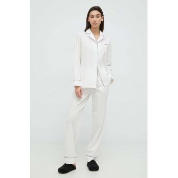 Karl Lagerfeld pijama femei, culoarea alb