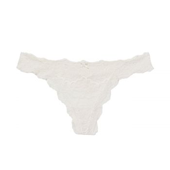 Floral lace thong panty s