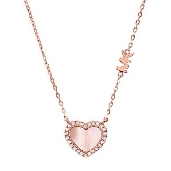 Rose gold plated heart necklace mkc1337a6791