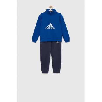 Adidas Performance bluza copii culoarea albastru marin, cu imprimeu