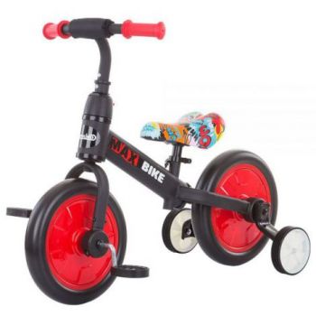 Bicicleta copii 2-5 ani, fara pedale, Max Bike Red, Chipolino DIKMB0205RE