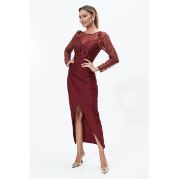 Rochie Fancy Bordo