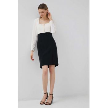 Dkny rochie culoarea bej, mini, mulata