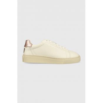 Gant sneakers din piele Julice culoarea bej