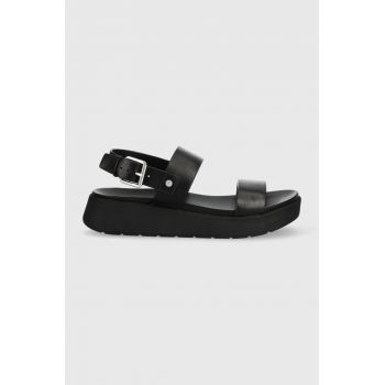 Aldo sandale de piele Silyia femei, culoarea negru, 13543044.SILYIA