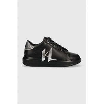 Karl Lagerfeld sneakers din piele KL62516D KAPRI culoarea negru