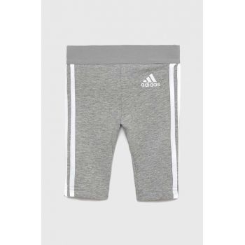 Adidas leggins copii culoarea gri, cu imprimeu