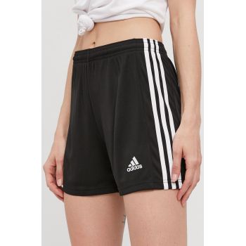 Adidas Performance Pantaloni scurți GN5780 femei, culoarea negru, material neted, medium waist