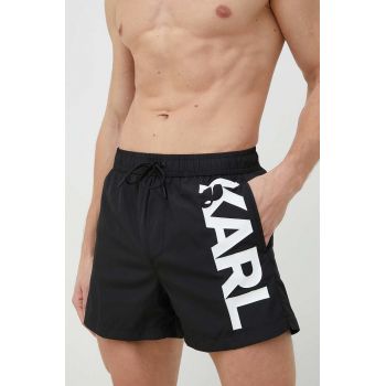 Karl Lagerfeld pantaloni scurti de baie culoarea negru