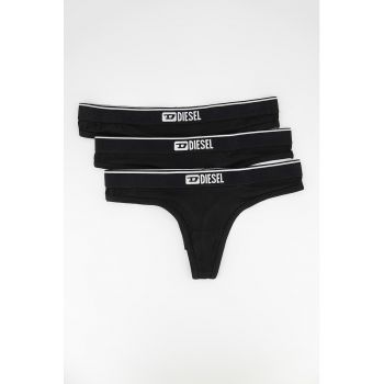 Set de chiloti tanga cu banda logo in talie Starsey - 3 perechi