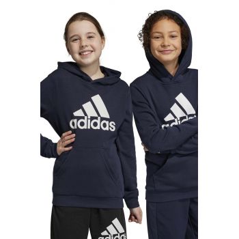 Adidas bluza copii U BL cu glugă, cu imprimeu