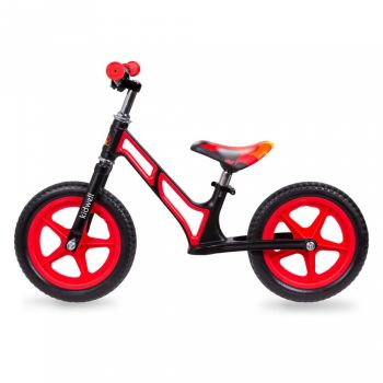 Bicicleta fara pedale Kidwell cu cadru din magneziu Comet Black Red ieftina