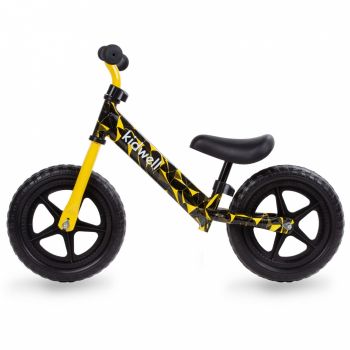 Bicicleta fara pedale Kidwell Rebel Yellow ieftina