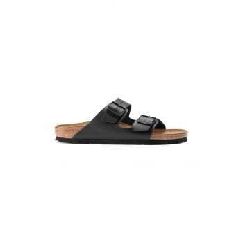 Birkenstock slapi de piele Arizona culoarea negru, 51193