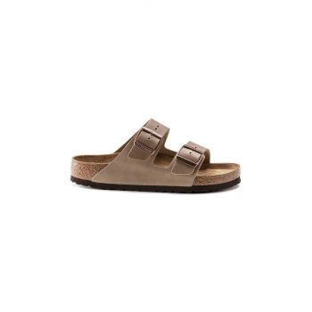 Birkenstock papuci din nubuc Arizona culoarea bej