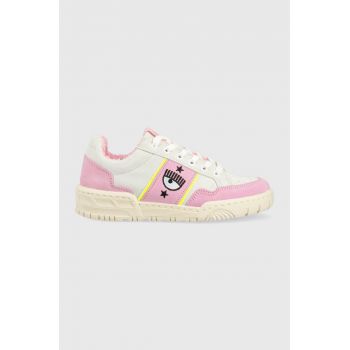 Chiara Ferragni sneakers din piele intoarsă CF3106_236 culoarea gri, CF1 LOW