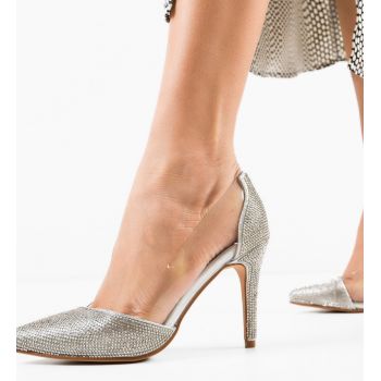 Pantofi dama Kara Argintii