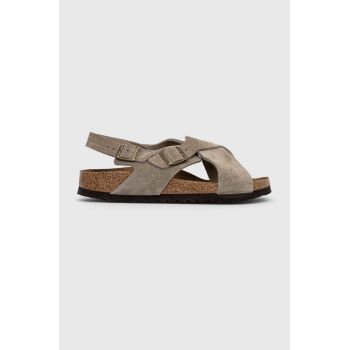 Birkenstock sandale de piele Tulum SFB femei, culoarea bej, 1024110