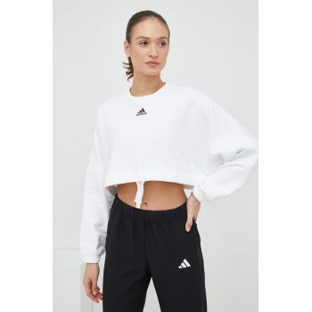 Adidas bluza femei, culoarea alb, neted la reducere